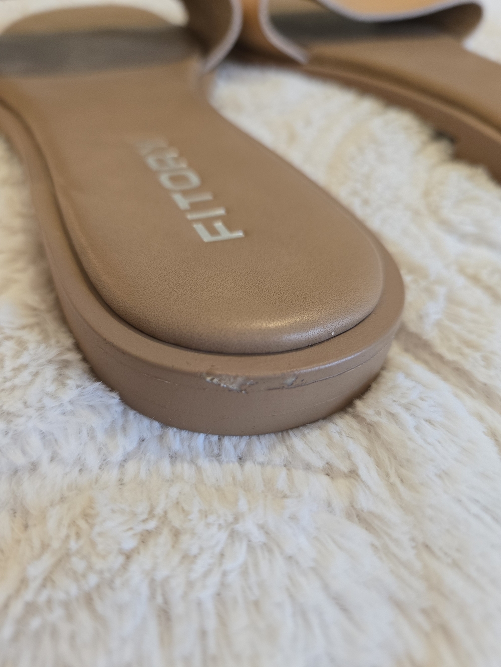 Tan Slide Sandals - Picture 5 of 5